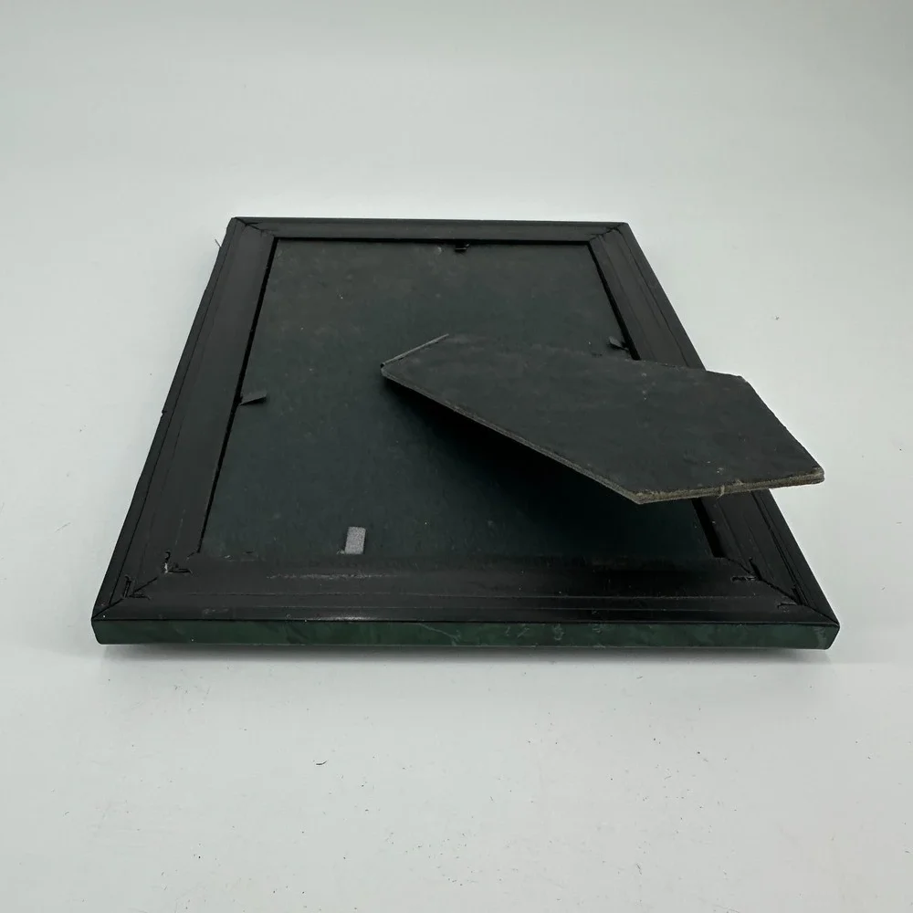Vintage Green Faux-Marble & Gold Trim 5‎ Photo Picture Collage Frame
